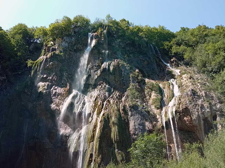 Der Wasserfall Veliki Slap im Nationalpark Plitvicer Seen